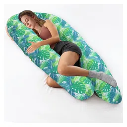 COOZLY U Shaped Pregnancy Pillow with Cotton Removable Covers| Premium PregnoCare Fibres U Super Premium - Fauna-picture-14