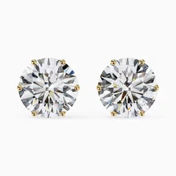 VALANOVA 14Kt Gold Lab Grown Diamond Earrings- 1.58g-picture-33