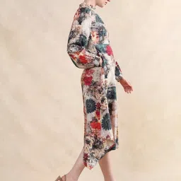 RAREISM Multi Cotton Blend Printed Long Sleeves Dress image 5
