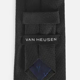 Van Heusen Grey Polyester Embroidered Tie image 5