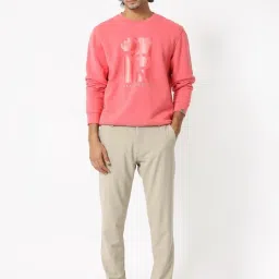 Rare Rabbit Red Regular Fit Graphic Sweatshirt image 5