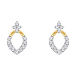 Bhima Jewels 18k (750) Yellow Gold Diamond Stud Earrings for Women-image-5