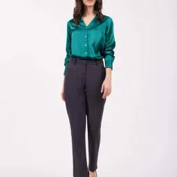 Fablestreet Green Plain Shirt image 4