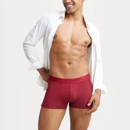 Jockey IC25 Red Tencel Micro Modal Cotton Elastane Trunks with Natural Stay Fresh Properties image 5