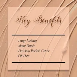 Matt Look Oil-Free Concealer Flawless Foundation 04 Ivory - 43 gm image 5