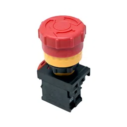 ONPOW-ONPOW26K-01TSA/220V/P+T14-2260+T26-22mm 1NC AC/DC 220V Push Button IP65(Warning Circle & Switch Protection Circle) image 1