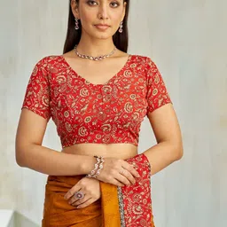 LeeliPeeri Designer Ethnic Motifs Poly Chiffon Saree image 3