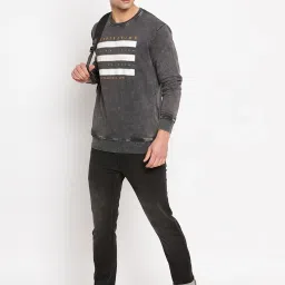 Duke Charcoal Regular Fit Printed Sweatshirt image 5