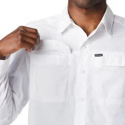 Columbia Men White Silver Ridge 2.0 Long Sleeve Shirt image 5