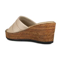 Inc.5 Women's Antique Gold Casual Wedges image 5