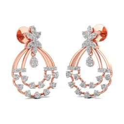 Joyalukkas 18k Gold & Diamond Drop Earrings for Women-image-33