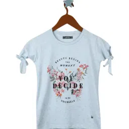 Monte Carlo Kids Sky Blue Printed Top-image-90