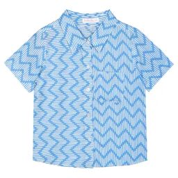 Budding Bees Kids Blue Printed Shirt-picture-8