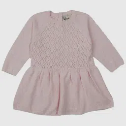 gj baby Gini & Jony Kids Pink Cotton Full Sleeves Dress-picture-16