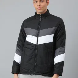 Dennis Lingo Black Regular Fit Striped Jackets-picture-15
