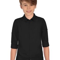 Allen Solly Junior Black Logo Full Sleeves Shirt-picture-3