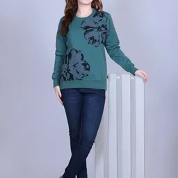 Divine Girl Women Floral Printed Sweatshirt-picture-33