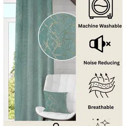 GEET CREATIONS Brown Door Curtain image 3