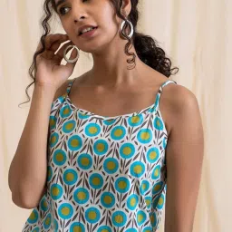 Akiso Aloha Blue Green Easy Peasy Kurta image 5