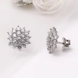 GIVA 92.5 Sterling Silver Shining Star Earrings for Women-image-91
