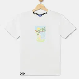 R&B Kids White Graphic Print Relaxed Fit T-Shirt-picture-20