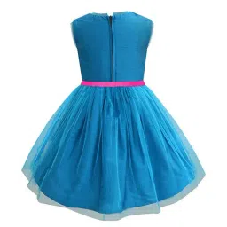 A.T.U.N. Turquoise & Fuchsia Embellished Dress image 2