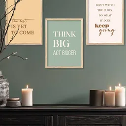 walllane Motivational Wall Art With Frame Home Decor Wall Painting For Living Room Office Bedroom image 5