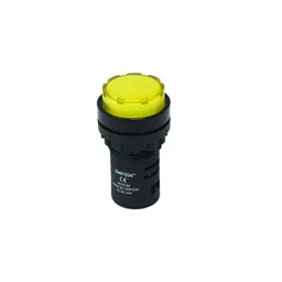 ONPOW-AD16-22ES/Y/24V(AC/DC)-22mm AC/DC 24V Yellow LED Pilot Lamp Indicator IP40 image 1