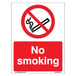 SUNSIGNS  No Smoking Signage Size 300x400 mm HP Print + Vinyl, SS0238-picture-29