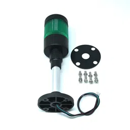 ONPOW-HBJD-55A/D/1/G/24V/B/P-22mm AC/DC 24V~220V Constant Flashing Green LED With Base Installation Warning Indicator IP65(1L1C) image 2