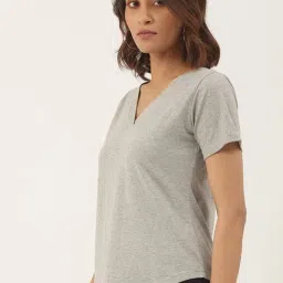 BRINNS Grey Cotton Solid T-Shirt image 3