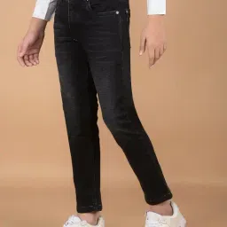 Crimsoune Club Boys Black Solid Jeans image 3