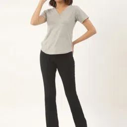 BRINNS Grey Cotton Solid T-Shirt image 4