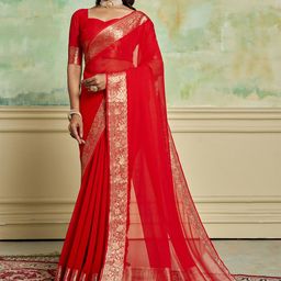 HERE&NOW Woven Design Zari Banarasi Saree-picture-25