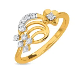 Kisna Diamond & Gold Jewellery Kathryn 14k (585) Diamond & Gold Ring For Women-picture-29