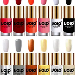 VOLO Set Of 12 Luxury Super Shine Nail Polish - 10 ml Each-Combo-No-331 image 1