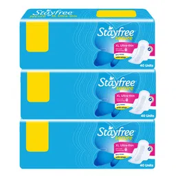 Stayfree Secure XL Ultra-Thin B2G1 Sanitary Napkins Combo - 40 Pads each-picture-14