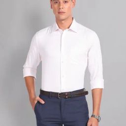 AD by Arvind Orange Striped Regular Fit Shirt-picture-12