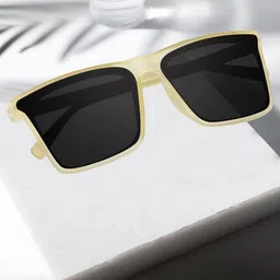 PIRASO Unisex Square Sunglasses with UV Protected Lens 11976 YELLOW-picture-23