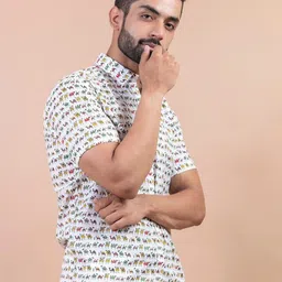OMSHARDA Men Comfort Printed Casual Shirt image 2