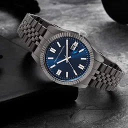 French Connection Men Embellished Dial & Stainless Steel Bracelet Style Straps Analogue Watch FCP41GNM image 1