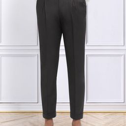 KLOTTHE Men Cotton Rich Slim Fit Formal Trousers-picture-47