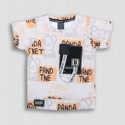 we11 Boys Printed T-shirt with Shorts image 4