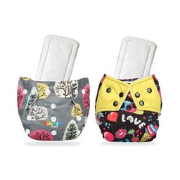 Chinmay Kids One Size Adjustable Baby Cloth Button Diaper - Washable/Reusable Nappies for Infants & Toddlers With White Insert (8 X 8 inch) Pack of 2-picture-25