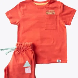 Reedoo Colorburst Kids Pure Cotton T-shirt With Shorts-picture-57