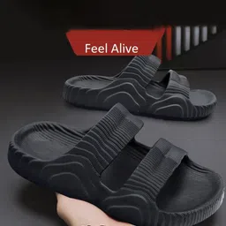 Feel alive Men Set of 3 Self Design Sliders image 2