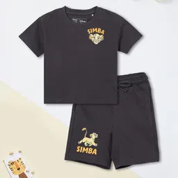 max Boys Printed Round Neck Short Sleeves Pure Cotton T-shirt With Shorts-picture-24