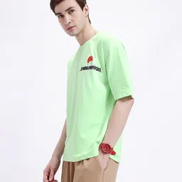 Kook N Keech Anime Nippon Printed Drop-Shoulder Sleeves Oversized T-shirt image 2