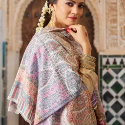 Pashmoda Women Paisley Woven Design Shawl image 5