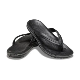 Crocs Men's Crocband Black Flip Flops image 5